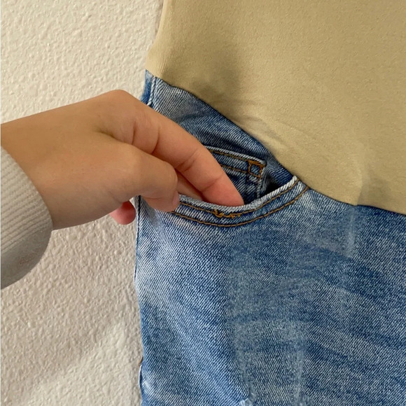 Time and Tru High Rise Light Blue Maternity Jeans - Picture 8 of 13